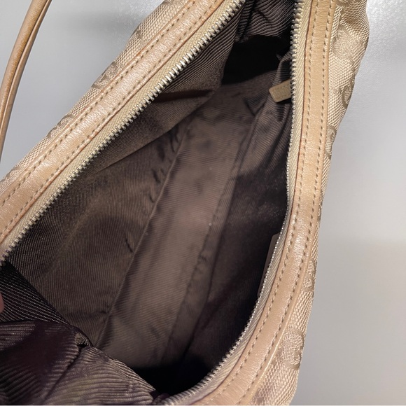 Gucci GG Canvas hobo Shoulder Bag Beige brown handbag - Picture 10 of 13